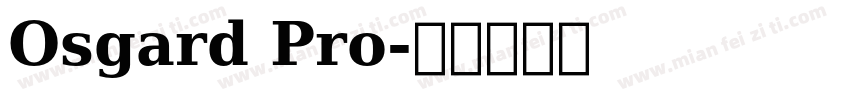 Osgard Pro字体转换
